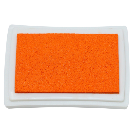 Hộp mực dấu craft ink pad - màu cam