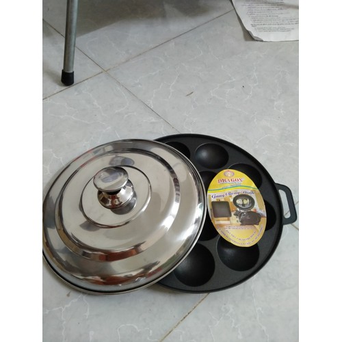 Khuôn đổ bánh khọt 10 lổ nắp inox vạn lợi