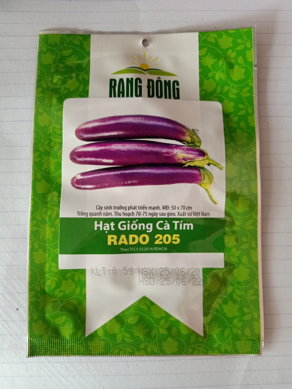 Hạt giống cà tím dài Rạng Đông