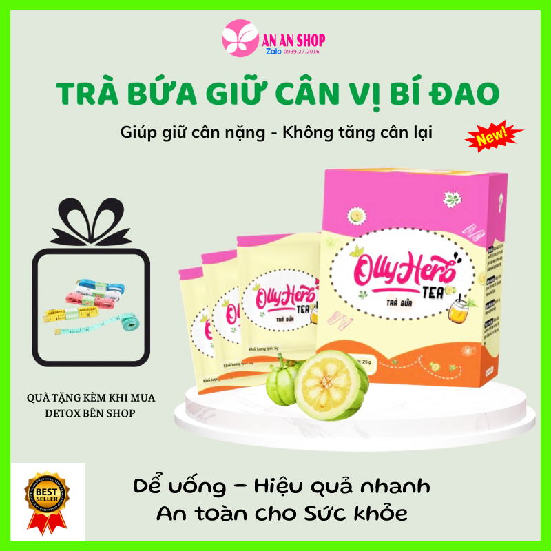 Trà bứa vị bí đao hỗ trợ giữ cân giữ dáng - trà bứa detox olly herb tea chính hãng