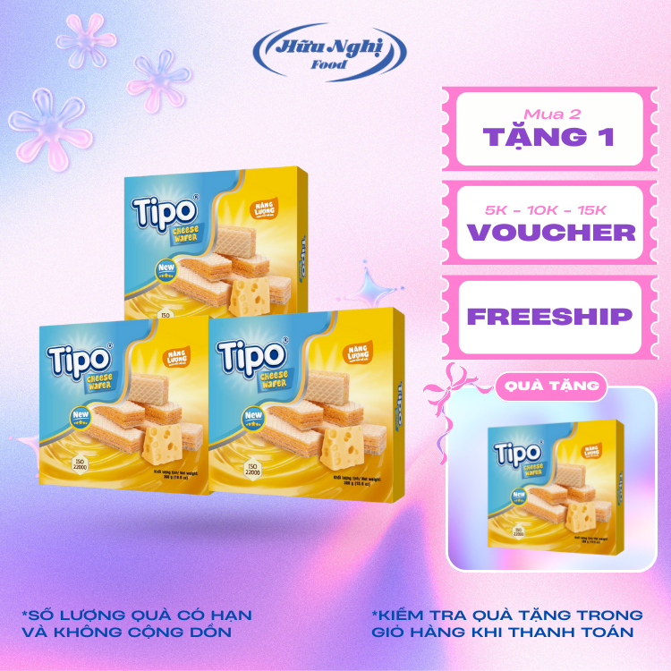 COMBO 3 hộp Bánh Tipo Kem Xốp Phô Mai 300g