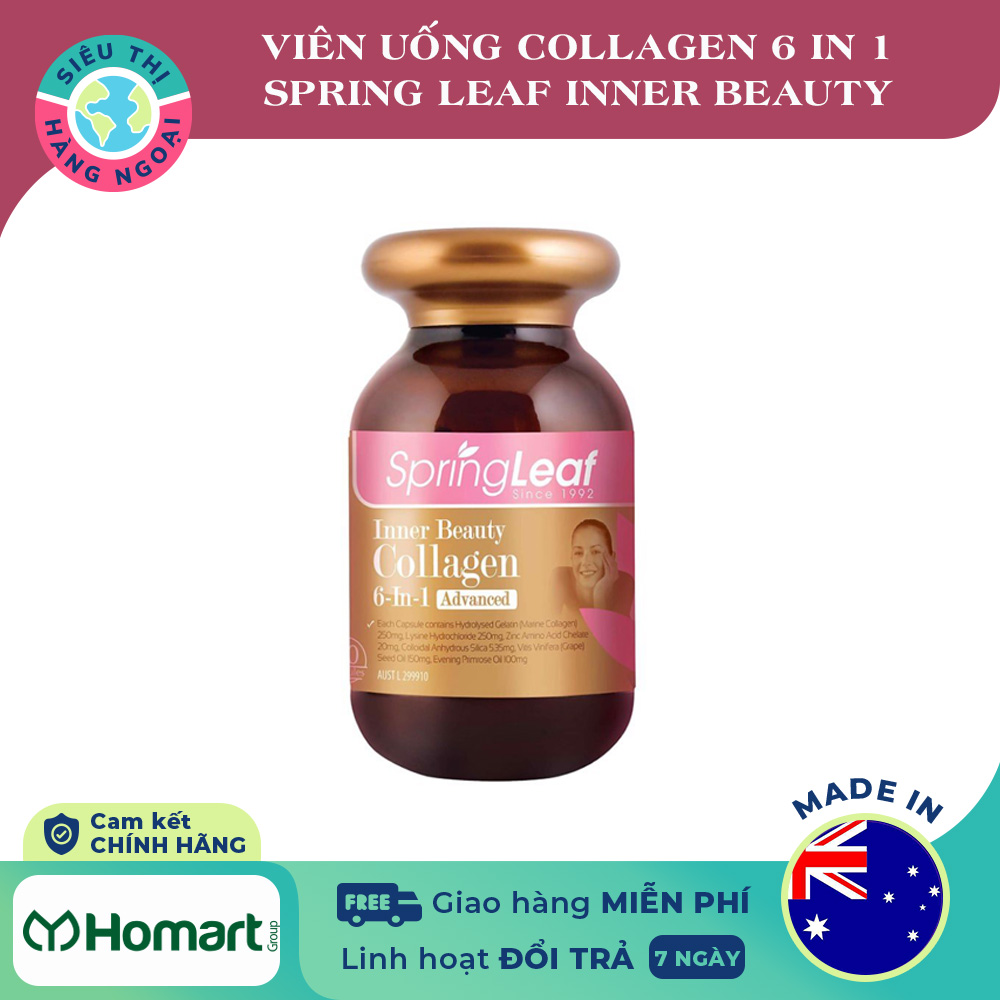 Collagen SpringLeaf Inner Beauty Collagen 6 in 1 Hàng Úc được bán bởi Siêu