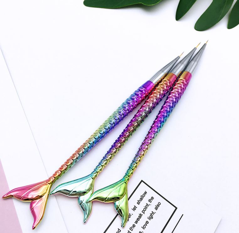 Bộ Cọ Nét Đuôi Cá 3 Cây Vẽ Móng