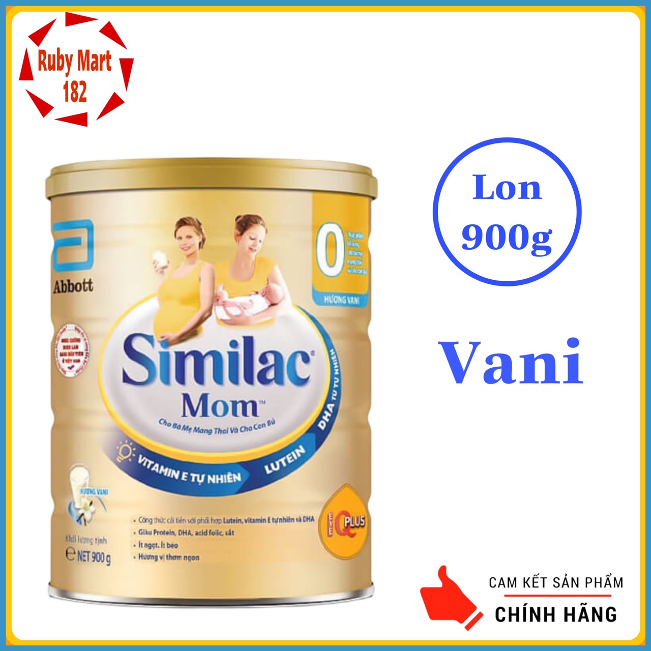 Sữa bầu Similac Mom Lon 900g hương Vani