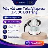 Máy vắt cam Tefal Vitapress ZP300138 Trắng | Công suất 25W chuẩn Pháp - Bảo Hành 24 Tháng