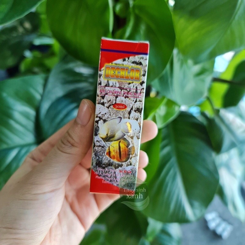 Dung dịch khử clo nước máy dechlor cho bể thủy sinh, hồ cá