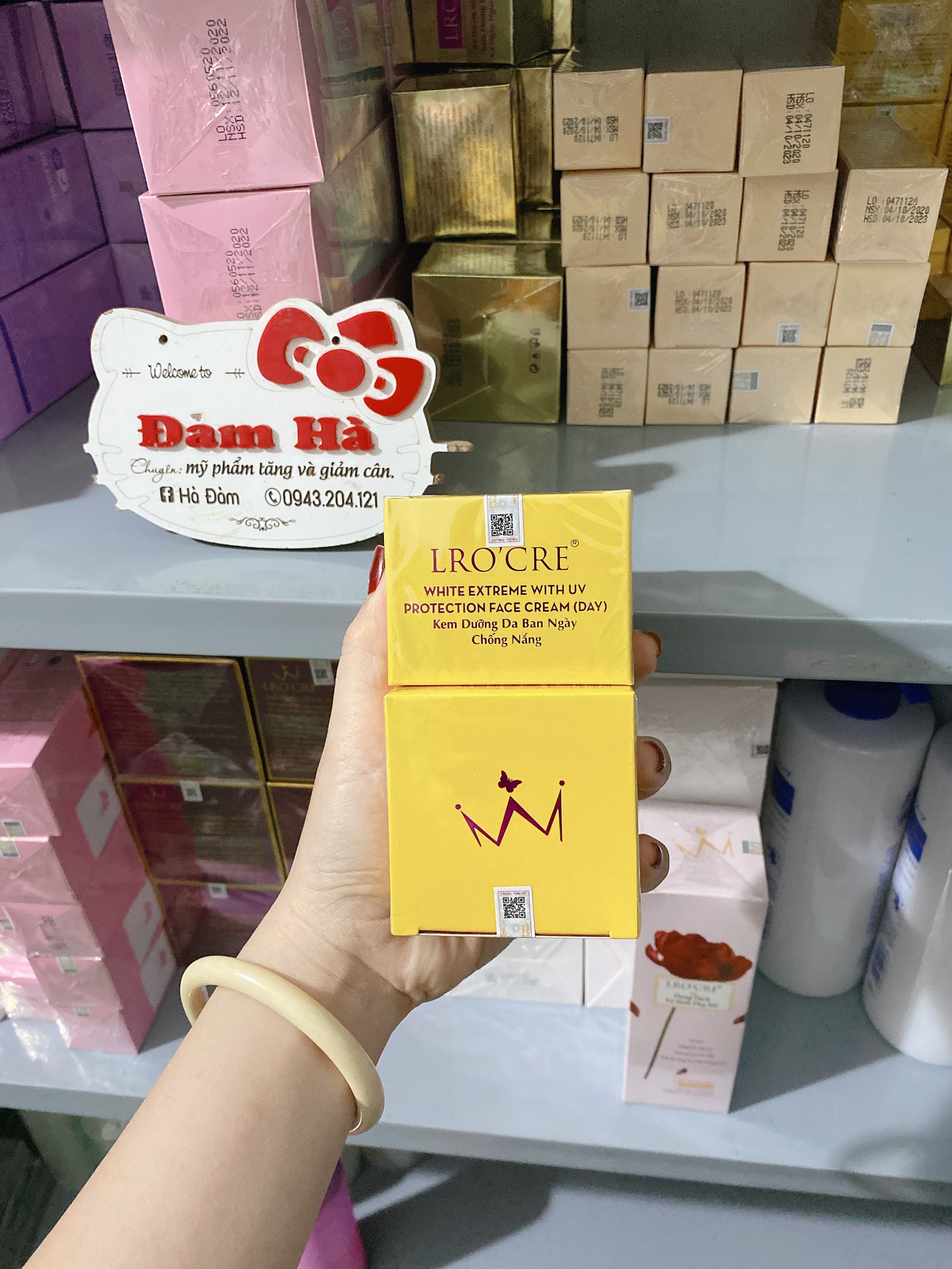 Kem ngày lrocre kem face ban ngày lạnh- kem sáp ong chống nắng spf35