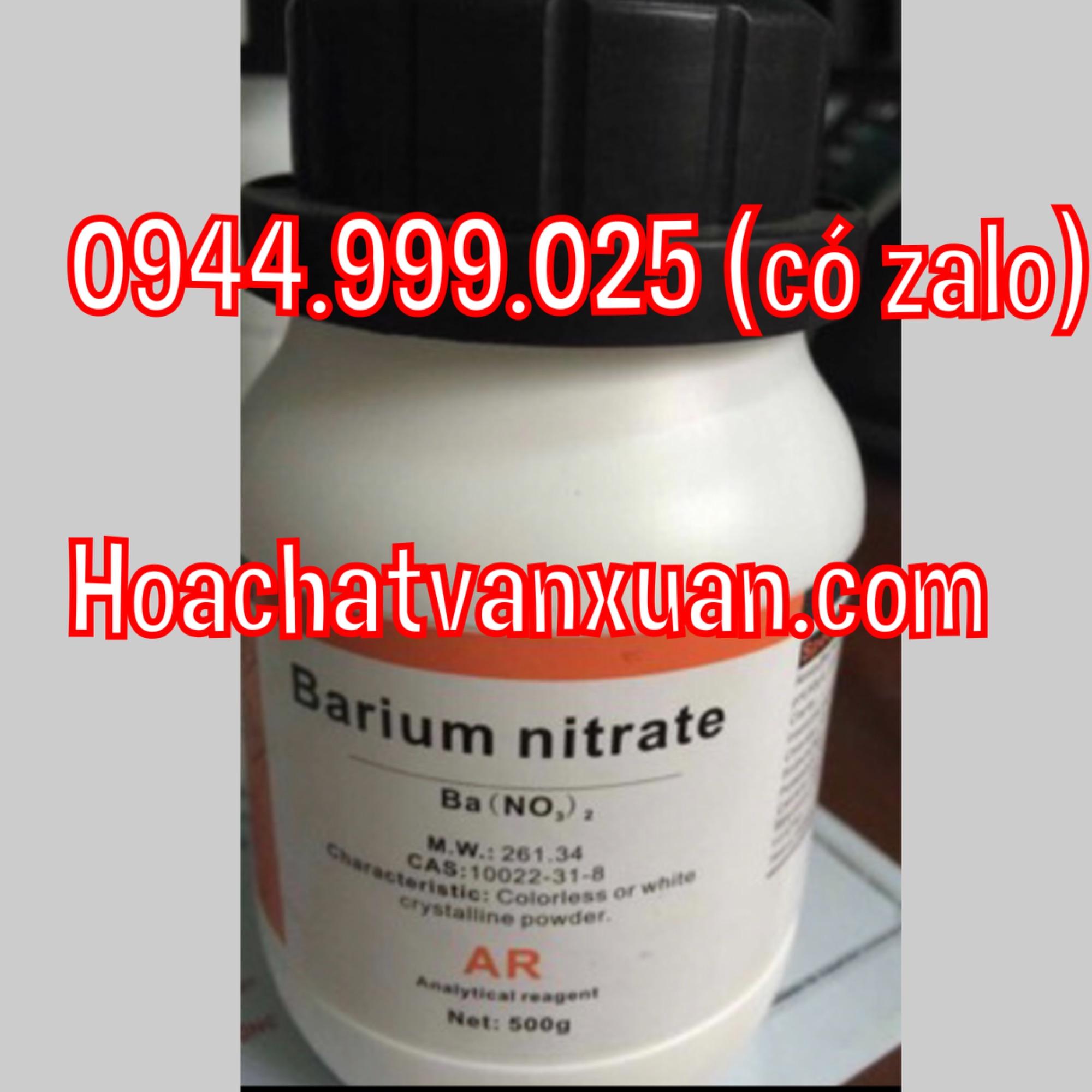 Muối Bari nitrat Ba2 lọ 500g Barium nitrate Xilong