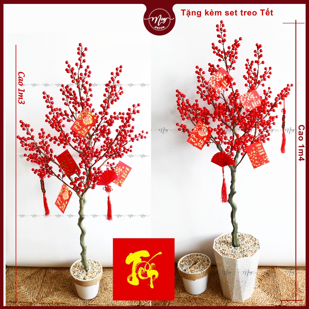 Cây giả, cây đào đông trưng tết 2023