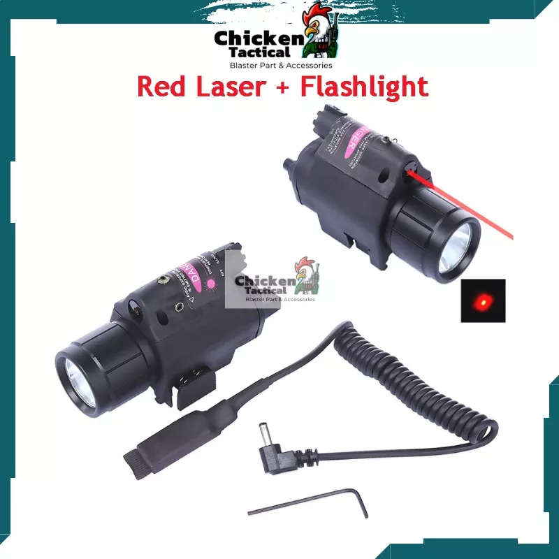 Đèn pin LED M6 rãnh 20mm đèn pin laser đa năng sáng mạnh tích hợp đuôi chuột