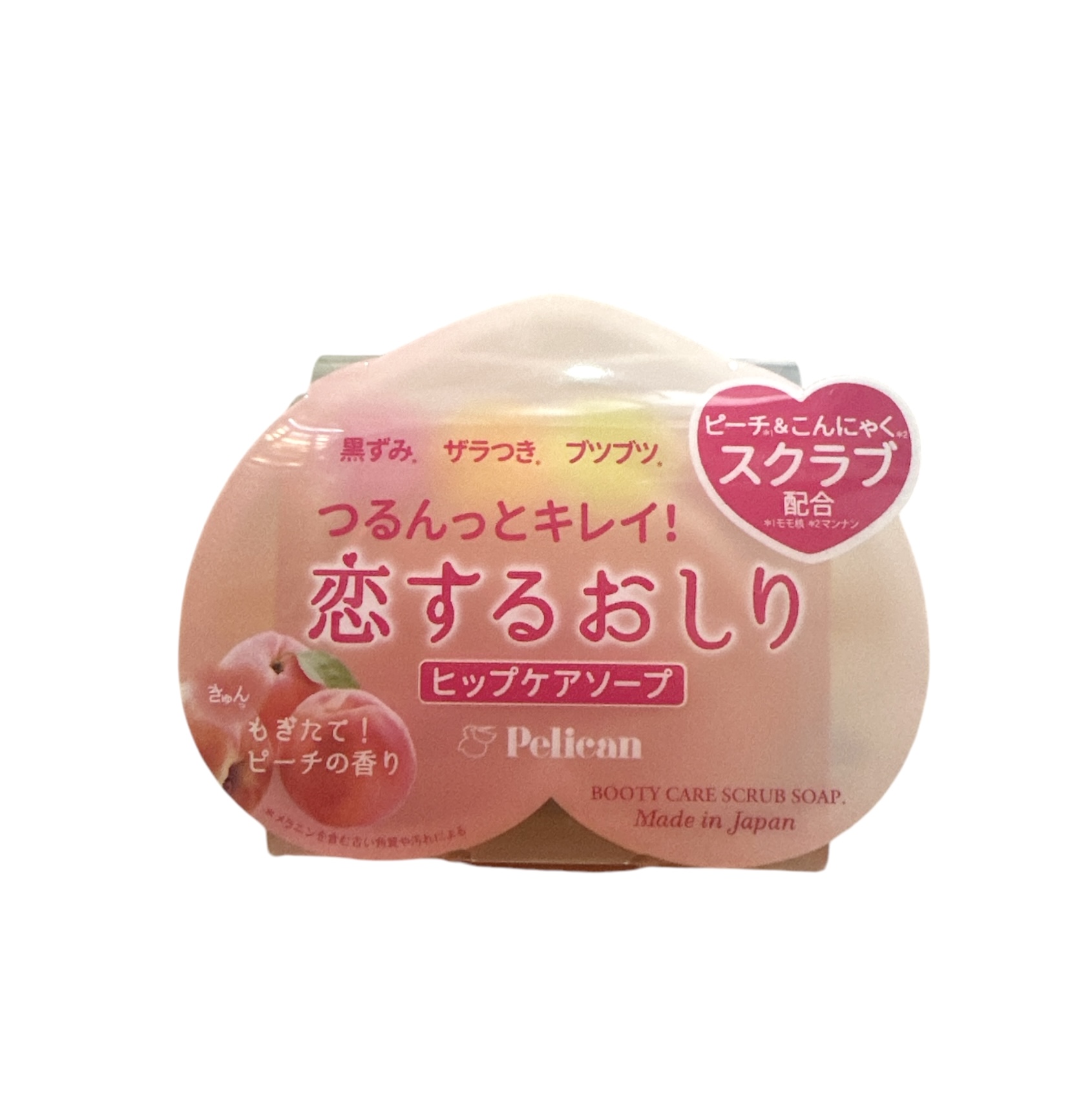 Xà Phòng Tắm Pelican Cải Thiện Thâm Mông Và Làm Sạch Cơ Thể Hip Care Scrub Soap 80g