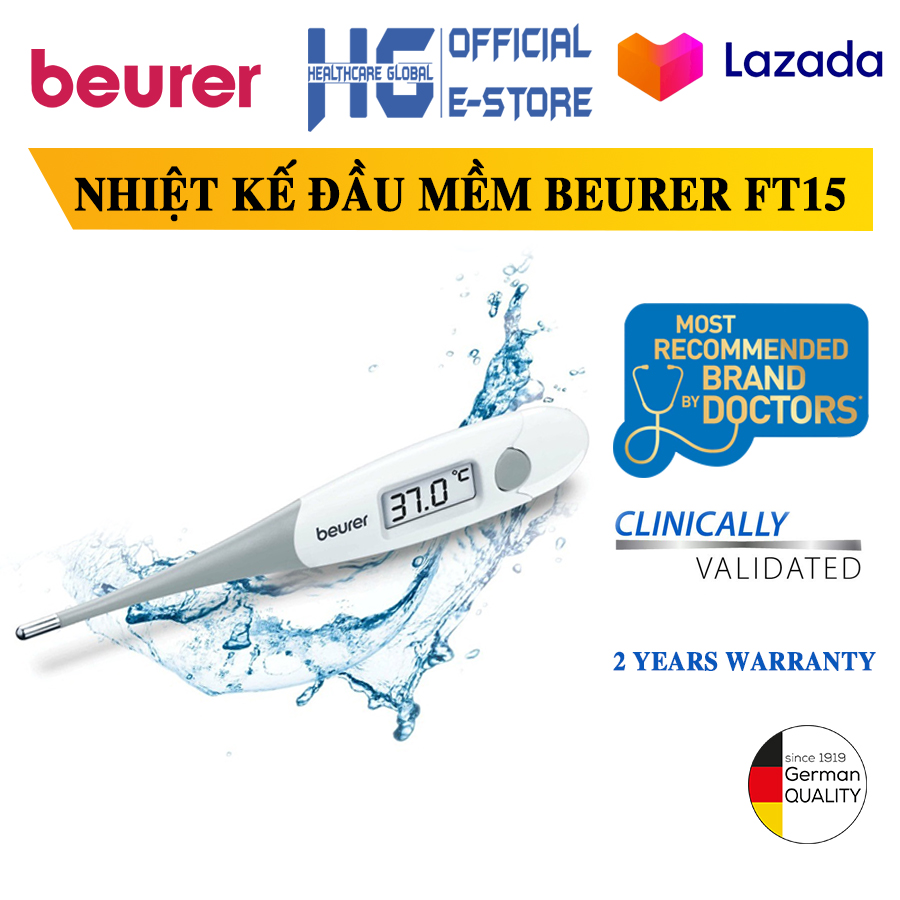 Nhiệt kế đầu mềm Beurer FT15 Chính Hãng BH 2 năm - Healthcare Global
