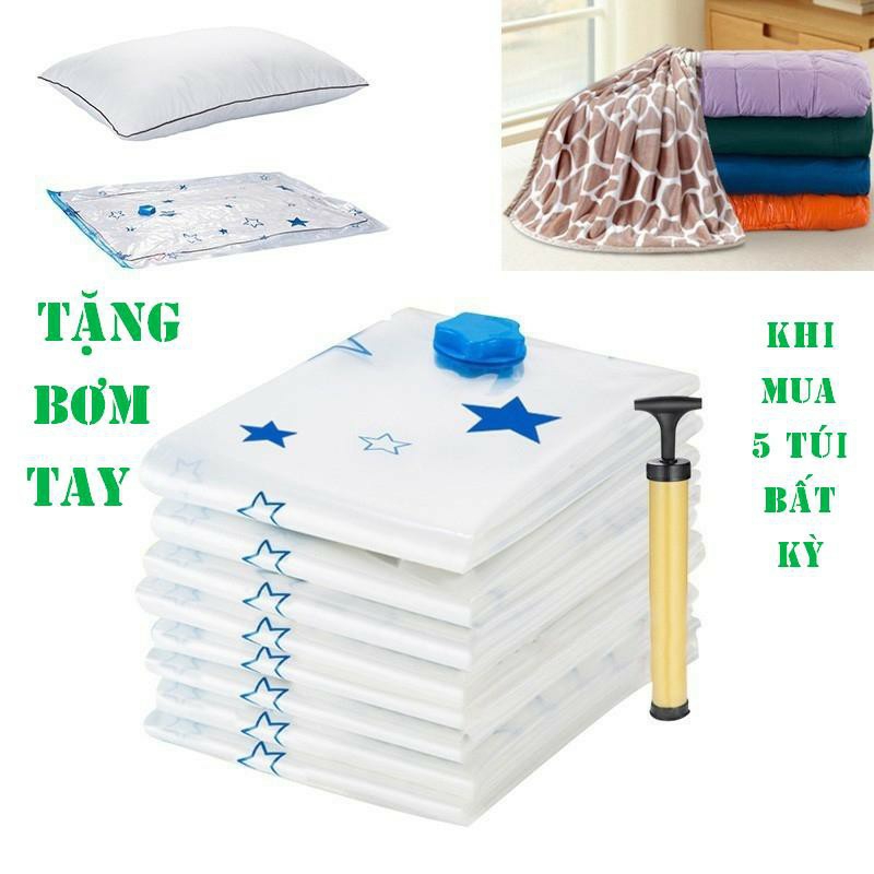 Túi Hút Chân Không Đựng Quần Áo, Chăn Màn Chống Ẩm Mốc Loại Năm Sao