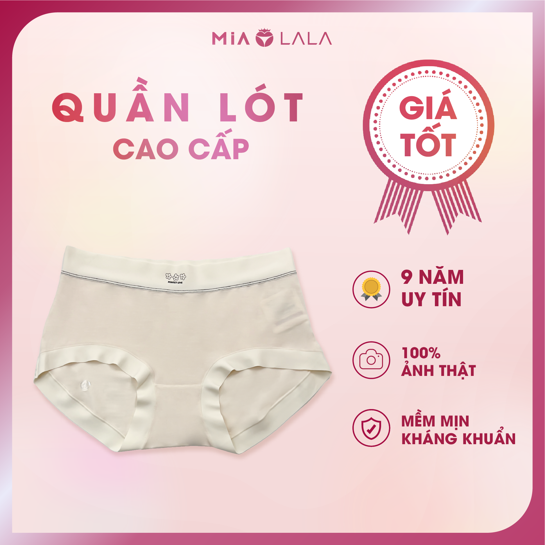 Quần lót modal siêu mềm, thông thoáng Mialala 3676 FQL04083676