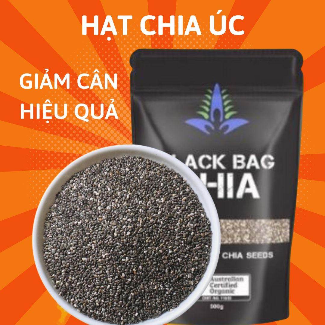Hạt chia nhập khẩu từ Úc – hạt chia giảm cân Organic túi 500g