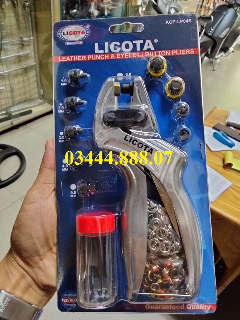 Kìm bấm lỗ dây nịt cao cấp Licota - AGP-LP04S chính hãng - siêu thị đồ nghề