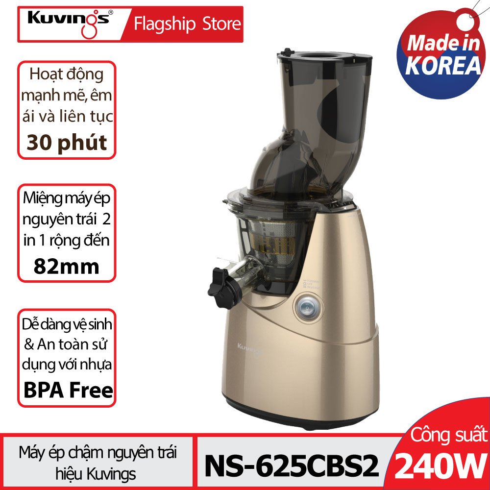 Máy ép trái cây tốc độ chậm kuvings ns-625cbs2 - màu vàng