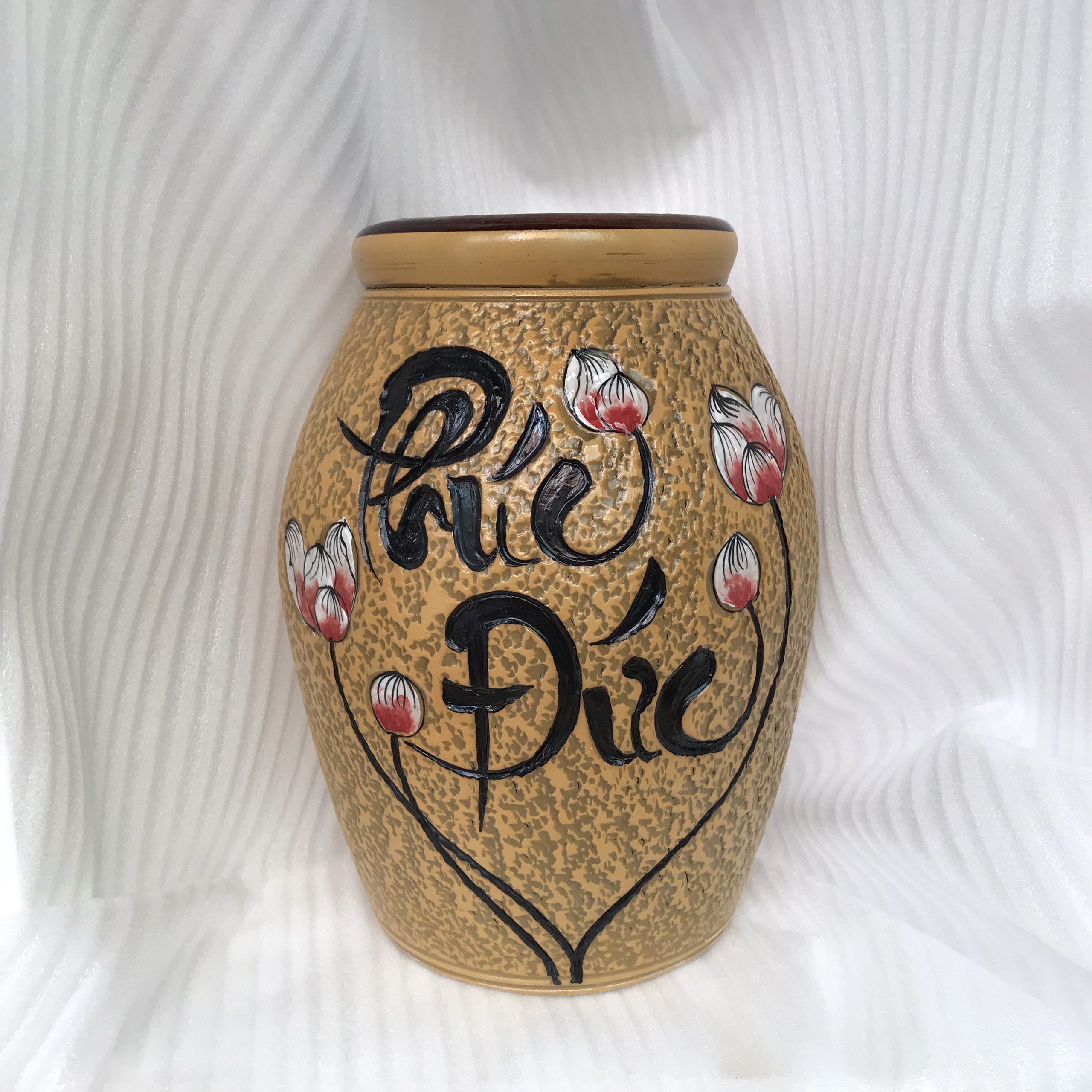Vase Phuc Duc Mang ceramic flower vase peace of mind gth304