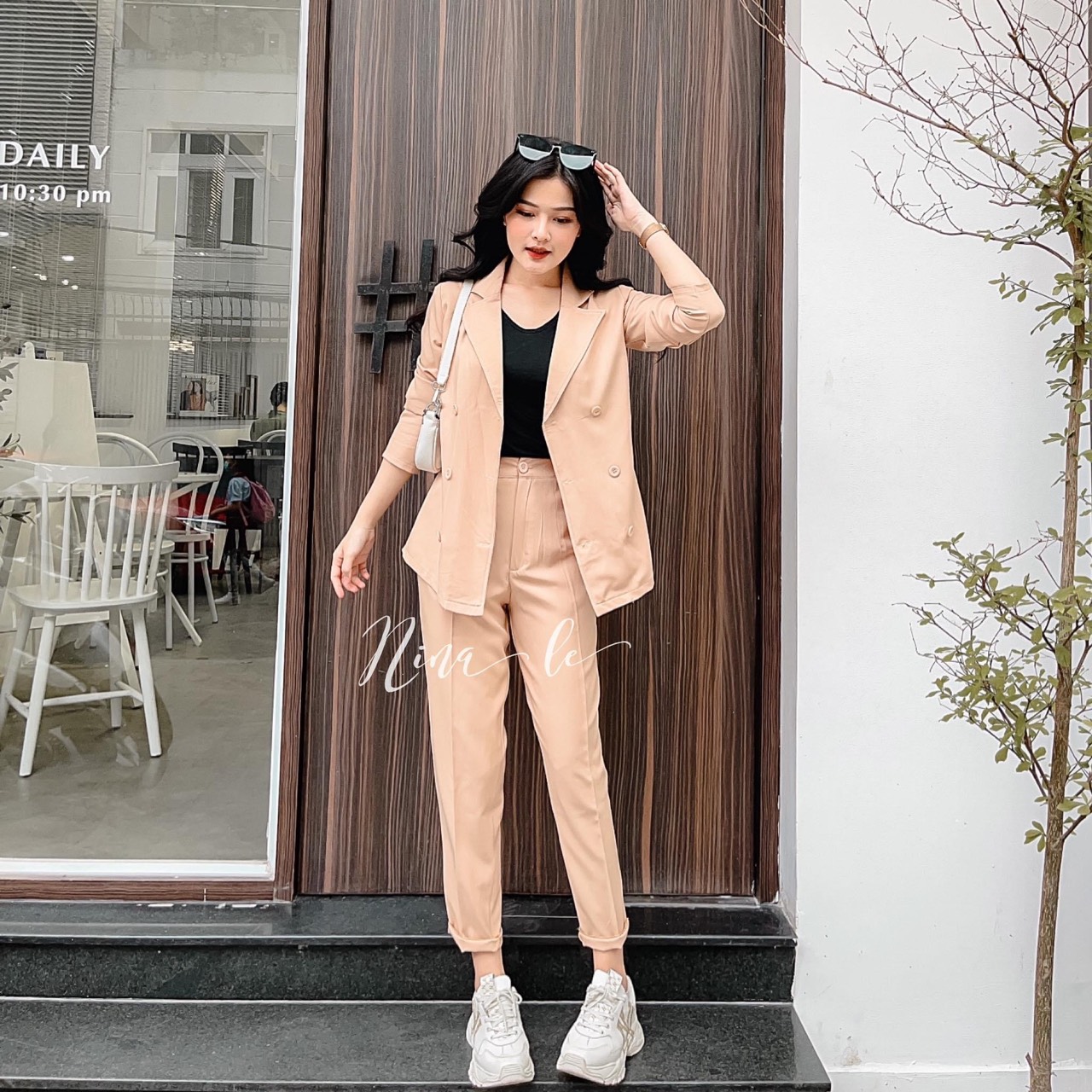 Set vest dài 3 món thời trang thanh lịch trẻ trung lên phom cực xinh