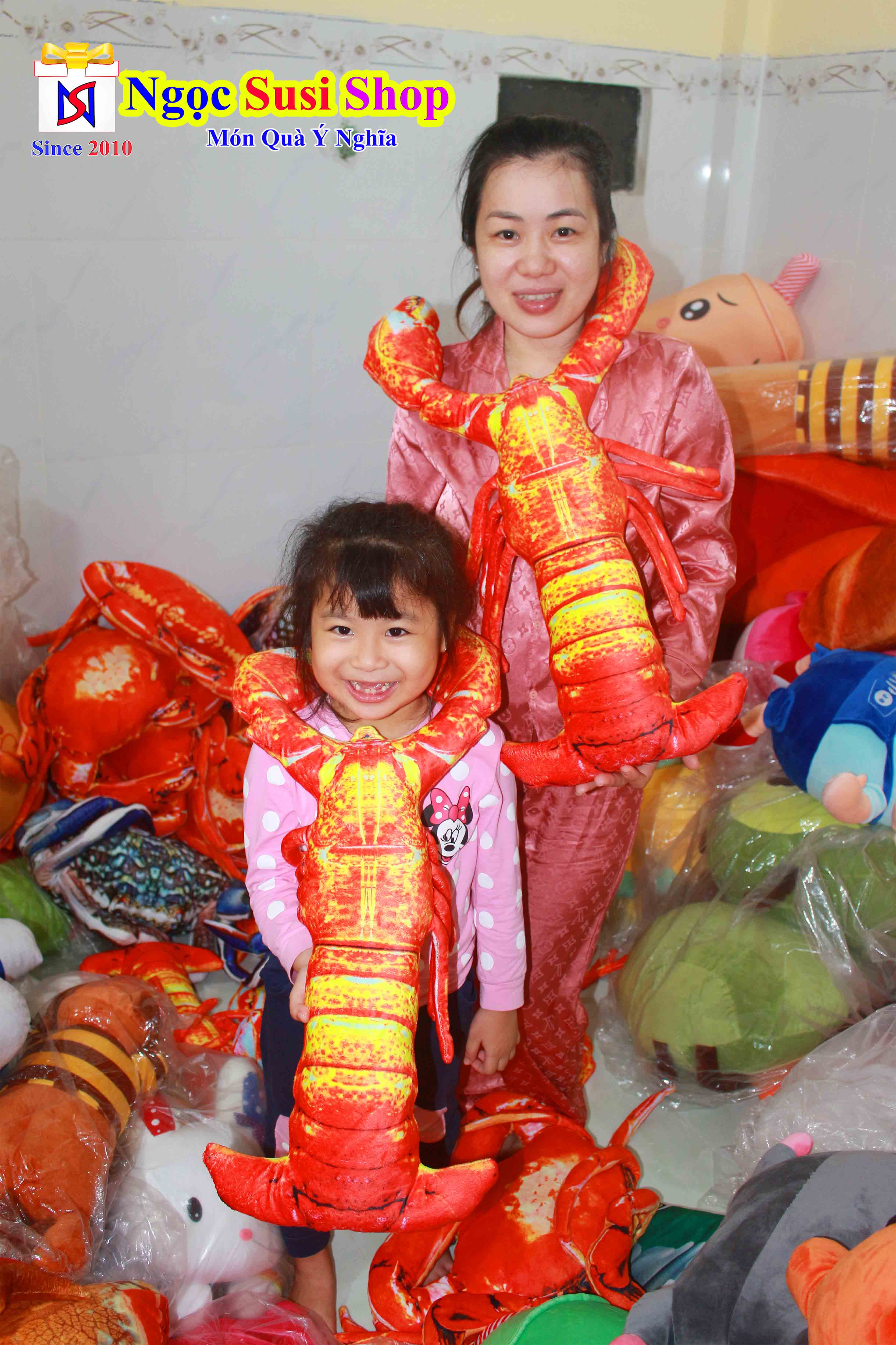 [GIÁ SỐC] GẤU BÔNG GỐI ÔM TÔM HÙM ALASKA SIÊU MỊN [HÀNG MỚI HIẾM]