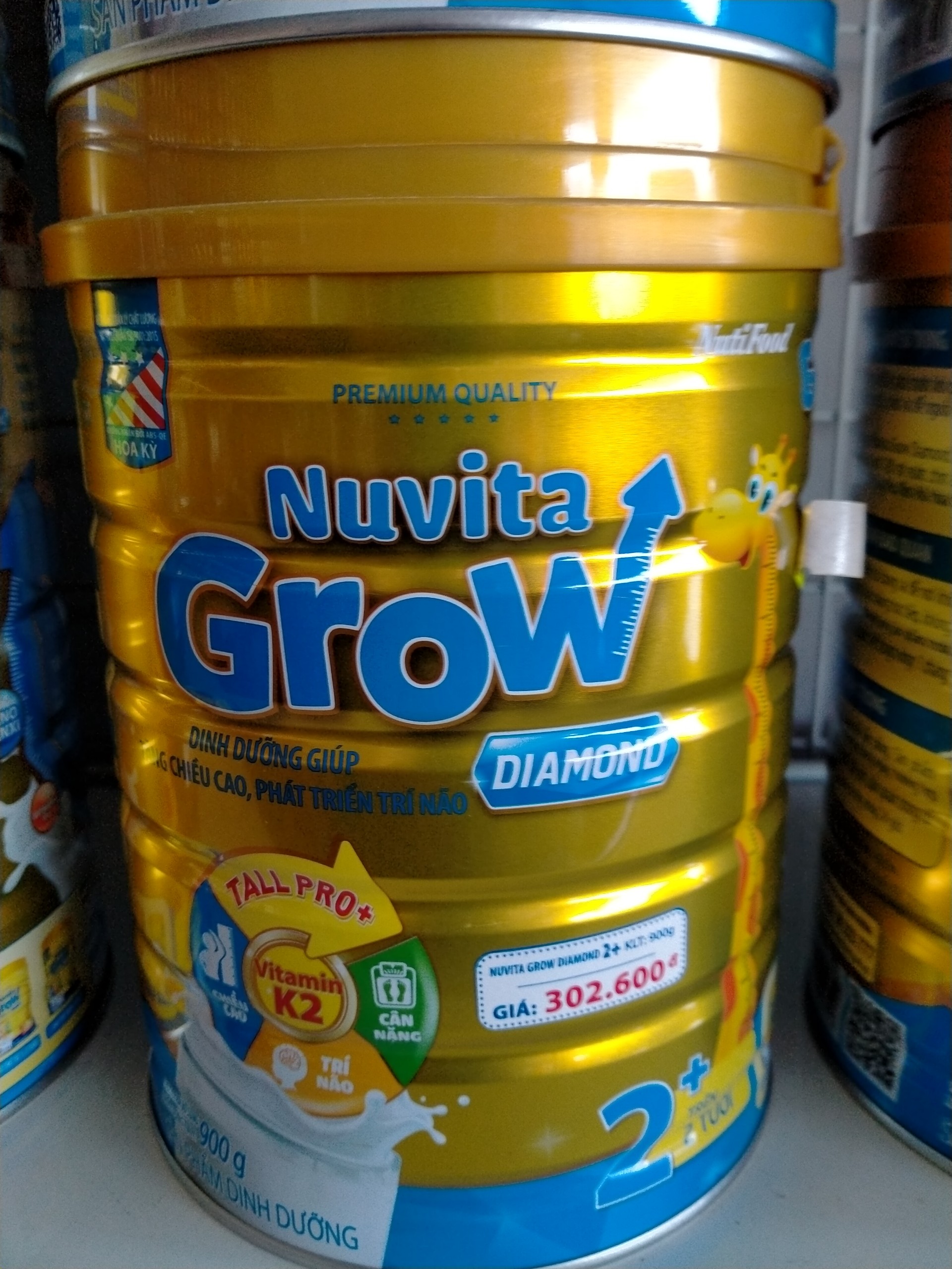 Sữa bột nuvita grow 2+