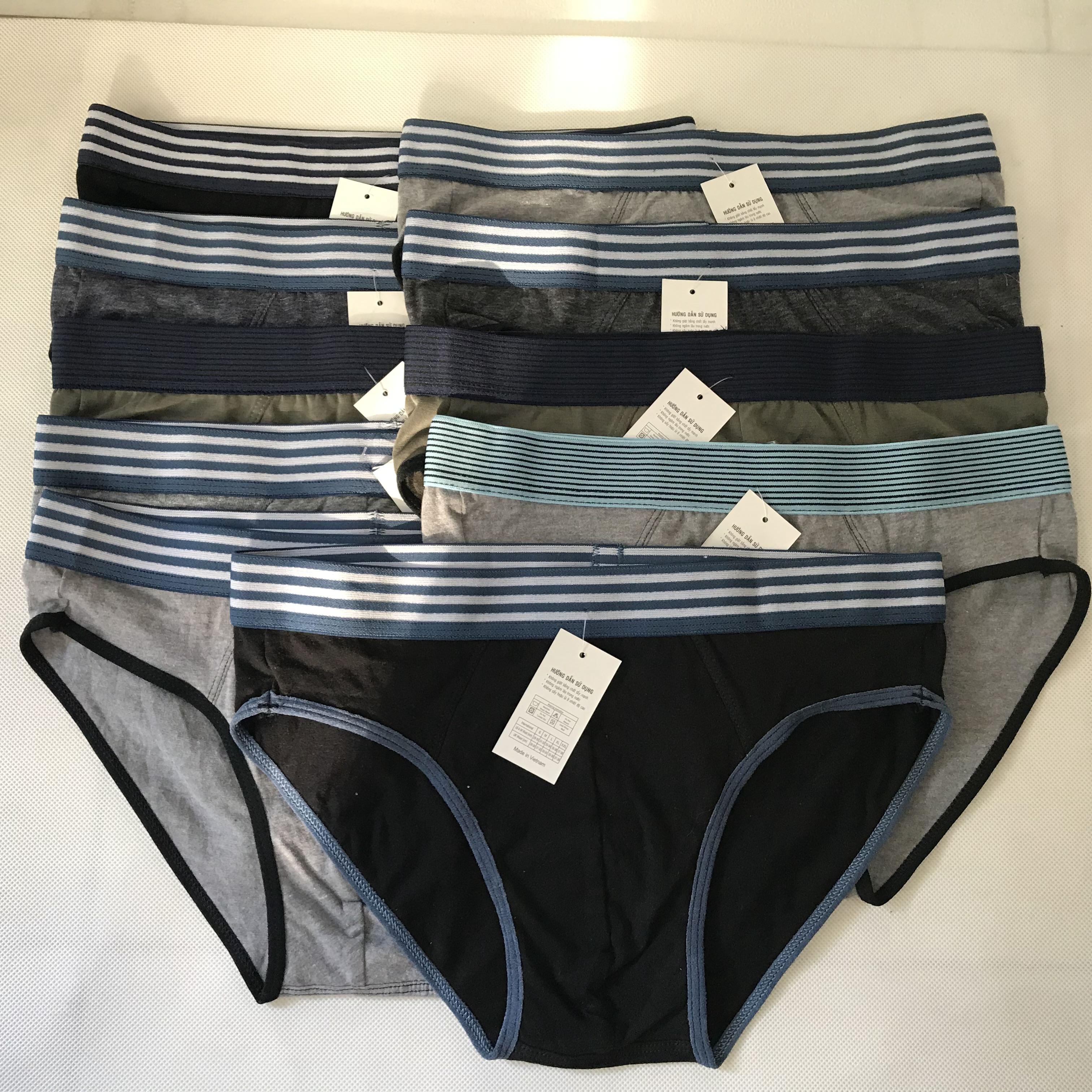 [HCM]Combo 10 Quần lót nam(quần sịp) cotton co giản 2 chiều hàng VN cao cấp giá sỉ cực rẻ bền đẹp hợp thời trang