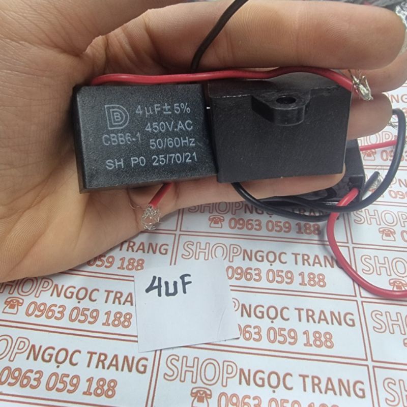 Tụ quạt 4mf - 450v