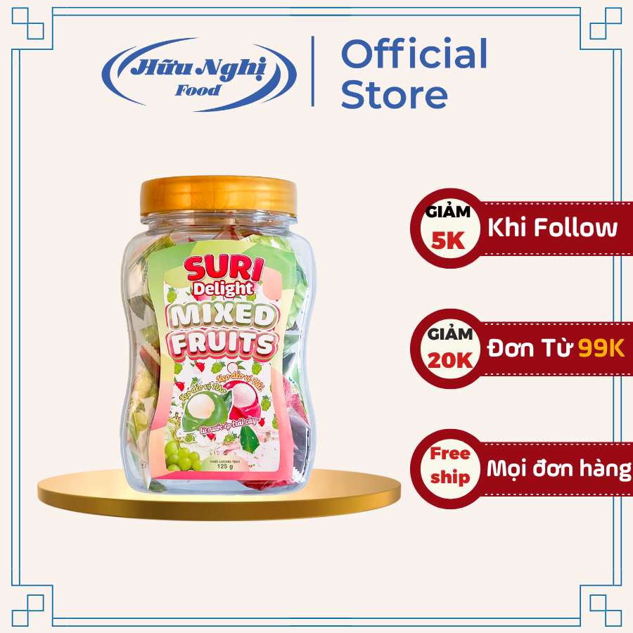 Suri Delight Mix Kẹo Thạch vị Hoa Quả