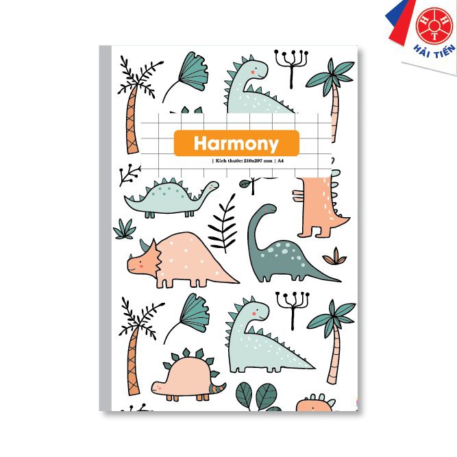 Hải tiến sổ kẻ ngang ghim harmony a4 300trang lốc 5 quyển - có lề