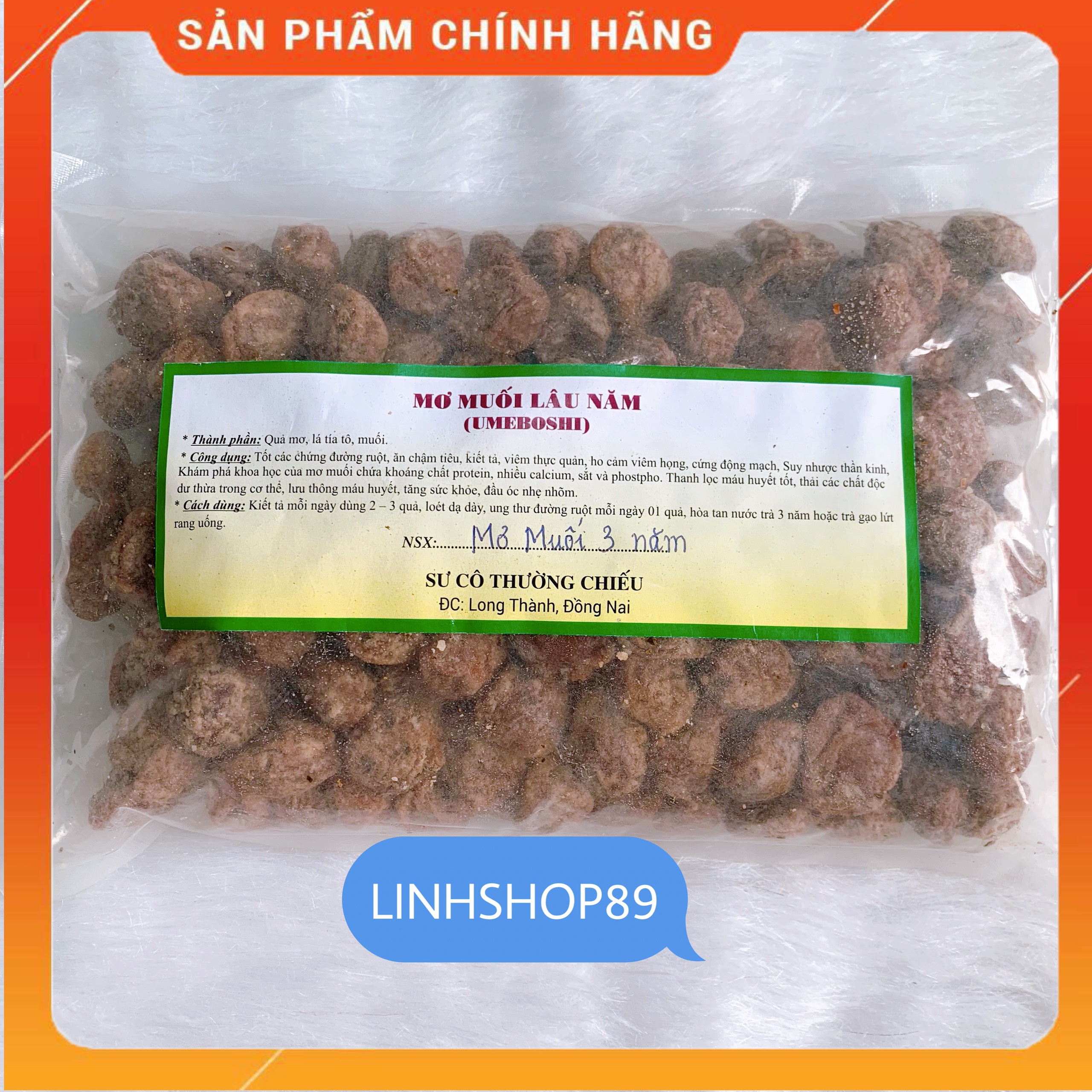 Mơ muối lâu năm hữu cơ tự nhiên thiền viện thường chiếu giảm ho viêm họng cực hiệu quả ls01 linhshop89