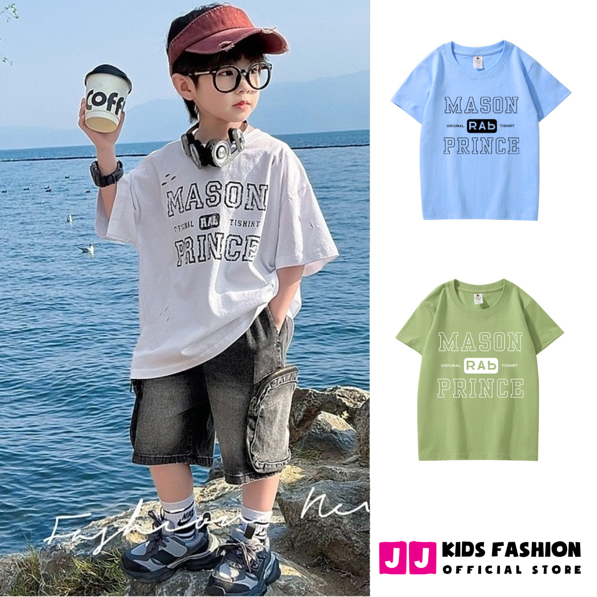 Áo thun cho mùa hè dành cho bé, cổ tròn nhiều màu full size BST Hè 2024 | FREESHIP MAX - JJ Kids Fashion