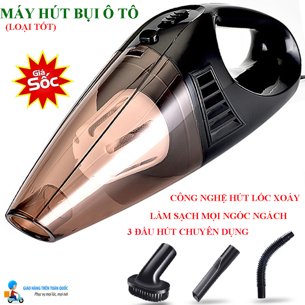 Máy Hút Bụi Cầm Tay,Máy Hút Bụi Ô Tô,Máy Hút Bụi Xe Hơi,Máy Hút Bụi Ô Tô Cầm Tay.(LOẠI TỐT)Thiết kế nhỏ gọn.Công suất lớn,3 đầu hút linh hoạt,Có thể hút được nhiều loại bụi bẩn.