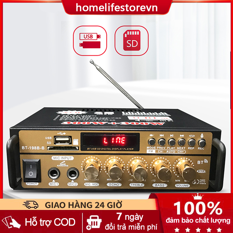 【Bán hàng Amply, amly, âm ly karaoke Amly Mini Bluetooth TLC AV-198B, BT-198A Kết Hợp Ghi Âm , Echo Siêu Mượt - Thiết bị khuếch đại âm thanh Chuyên Nghiệp,amly hát karaoke,amply bluetooth,amply