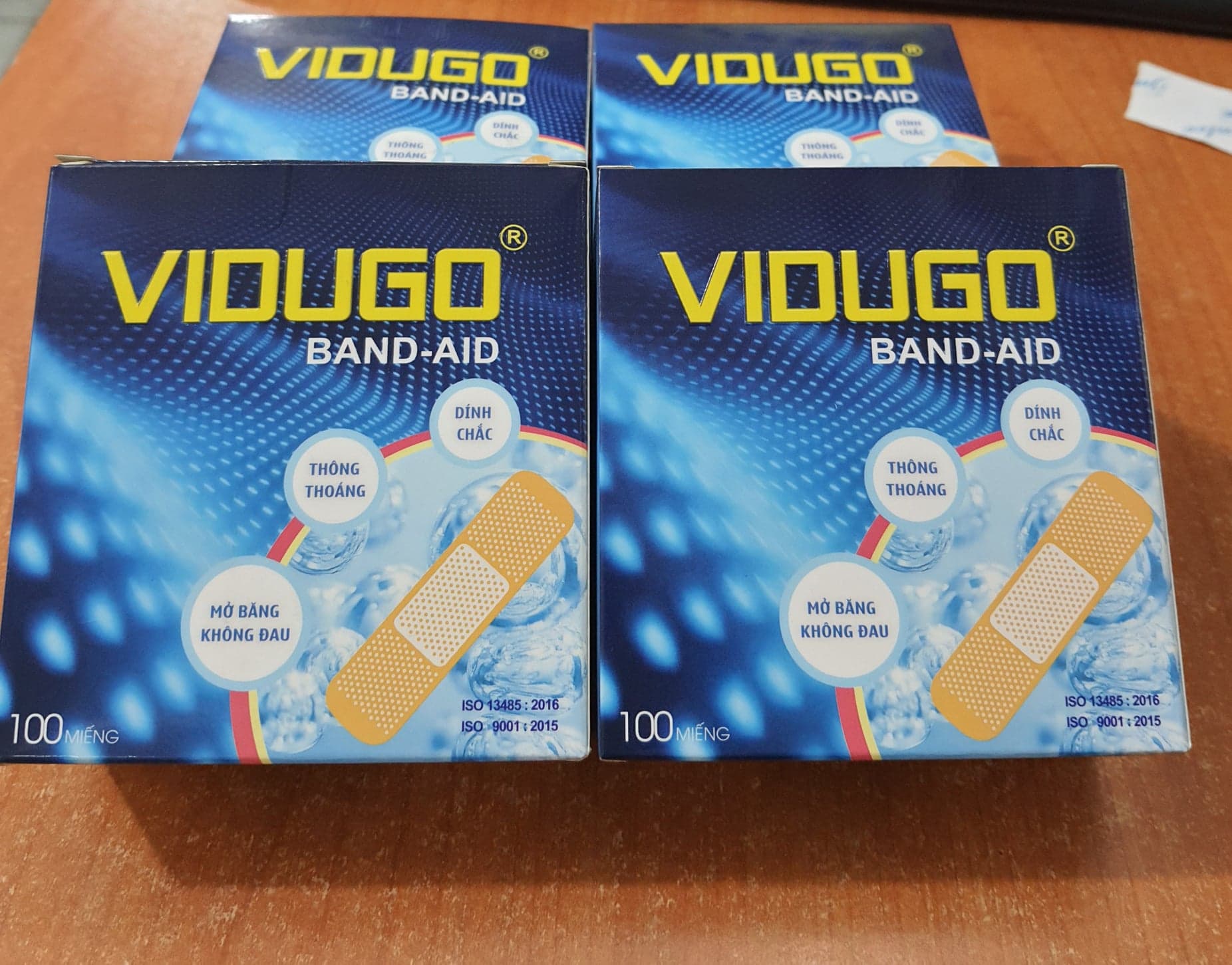 Băng cá nhân VIDUGO 100 miếng, thông thoáng khí, chuyên dùng băng các vết thương nhỏ, vết xước, Sản phẩm tốt, chất lượng cao