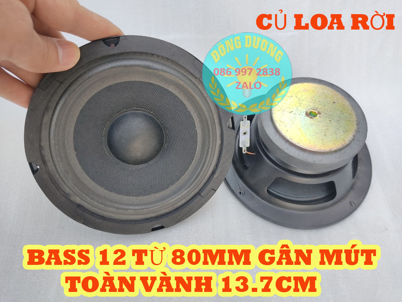 LOA BASS 12 HE TỪ ĐƠN 80 GÂN MÚT - GIÁ MỘT LOA