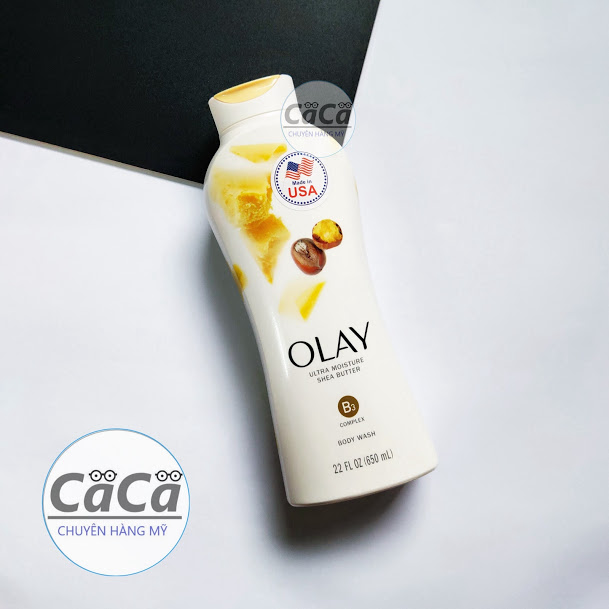 [Chính hãng]  Sữa Tắm Dưỡng ẩm Olay Ultra Moisture Shea Butter 650ml bơ sữa hạt mỡ USA - Mỹ