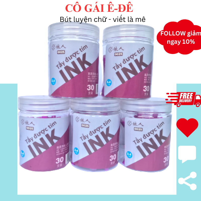 Ống mực ink xóa được, mực ink tẩy xóa được, mực ink xóa cho học sinh tiểu học, mực ink xóa nhanh khô không lem màu