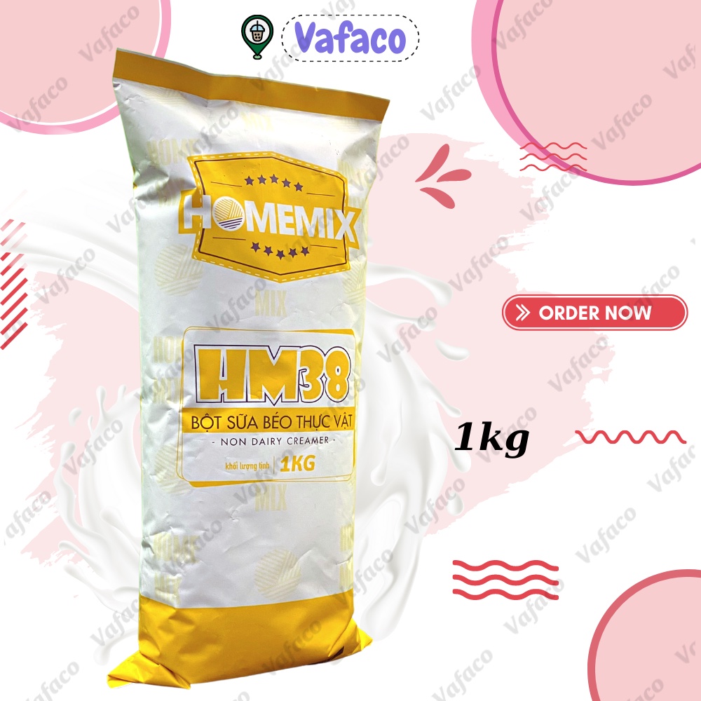 Bột sữa bột kem béo Home Mix Bịch 1kg Bột béo, pha trà sữa, bột trà sữa, làm trà sữa tự pha ngon hơn Bone, MT35
