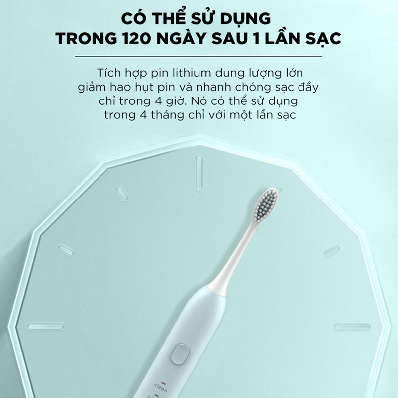 Bàn chải đánh răng điện làm sạch răng, hạn chế viêm nướu, làm trắng răng Electric toothbrush