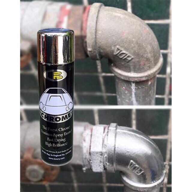 Sơn xịt chrome mầu inox 225g