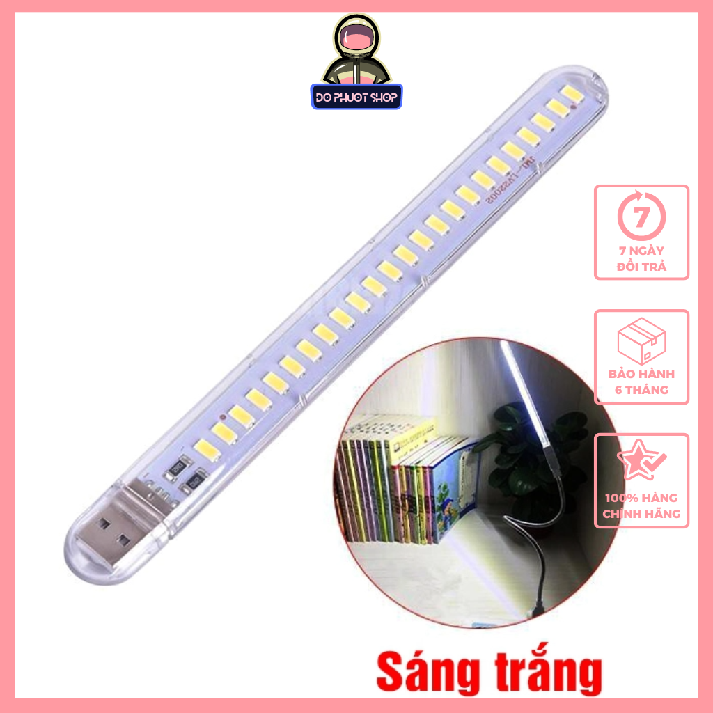 Đèn led 24 bóng siêu sáng cắm cổng ngõ usb để bàn 5V 12W