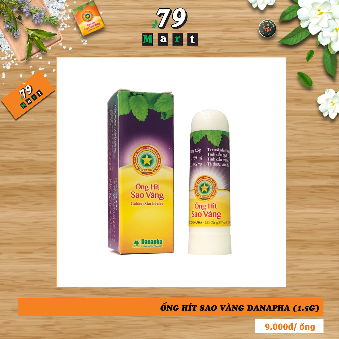 Ống hít sao vàng danapha - siêu thị tiện lợi 79mart