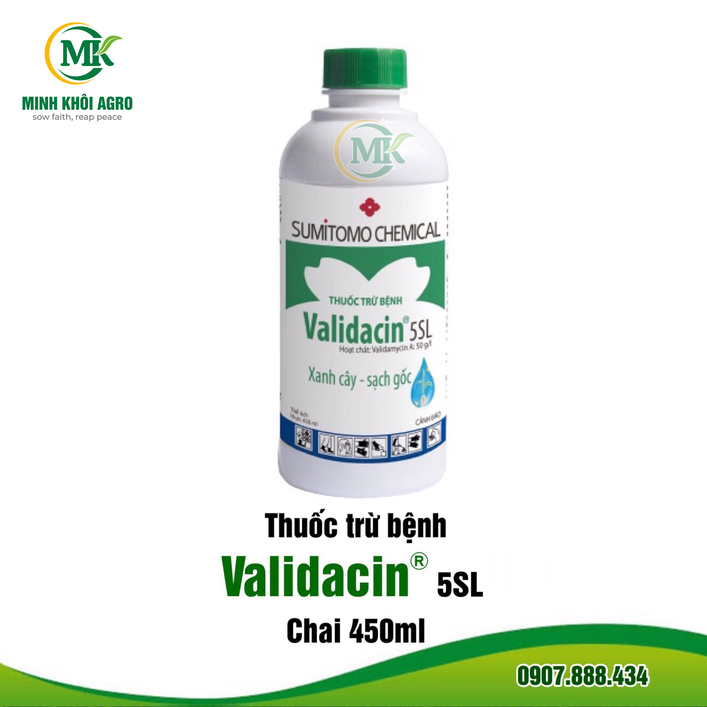Validacin 5SL (Vali Nhật) | Phòng trừ nấm hồng, khô vằn, đổ ngã cây con