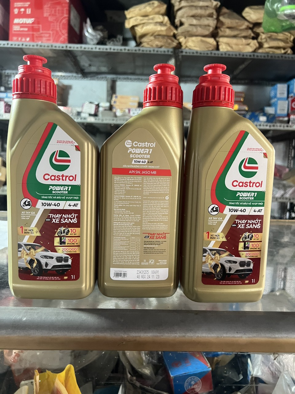 [HCM]Nhớt Castrol Power1 Scooter 10W-40 cho xe tay ga - 1 lit