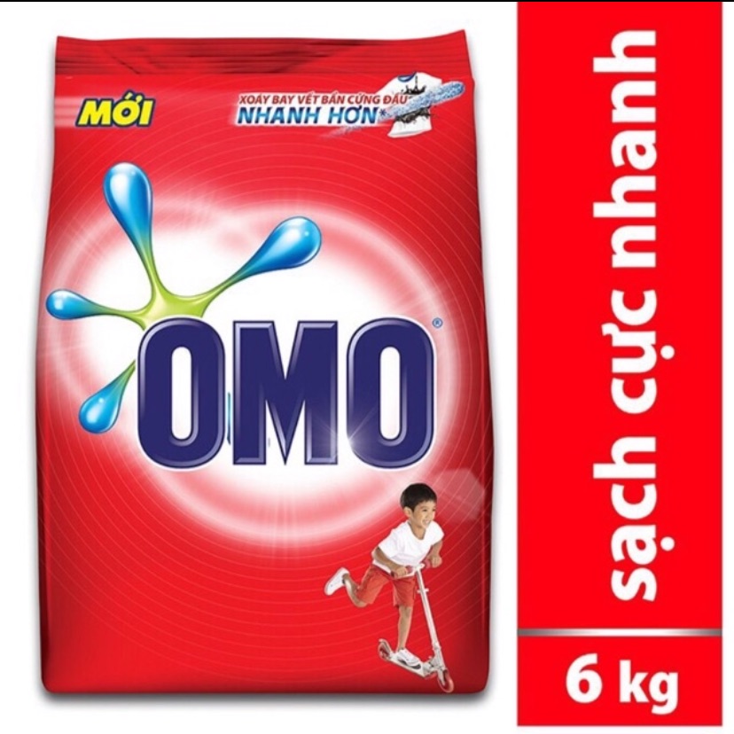 [HCM]Bột giặt Omo sạch cực nhanh 6kg