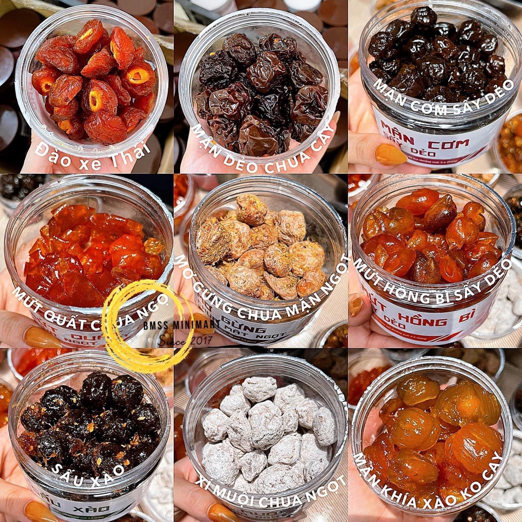 Ô mai phố cổ - 200gram ô mai xí muội 14 loại chọn vị siêu ngon - đặc sản hà nội