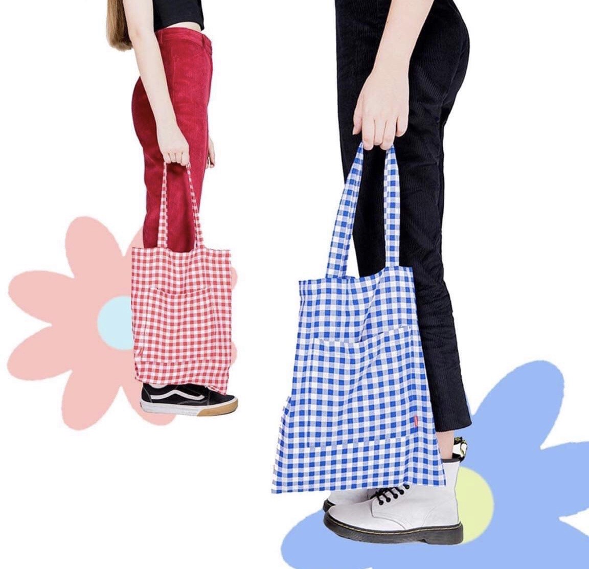 Gingham Tote Bag UTB