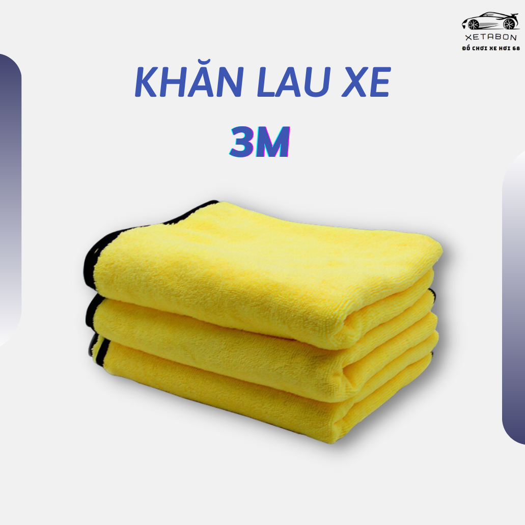 Khăn lau xe chuyên dụng 30x60 chất vải mềm mại , thấm tút tốt, Chuyên dụng cho lau rửa xe ô tô