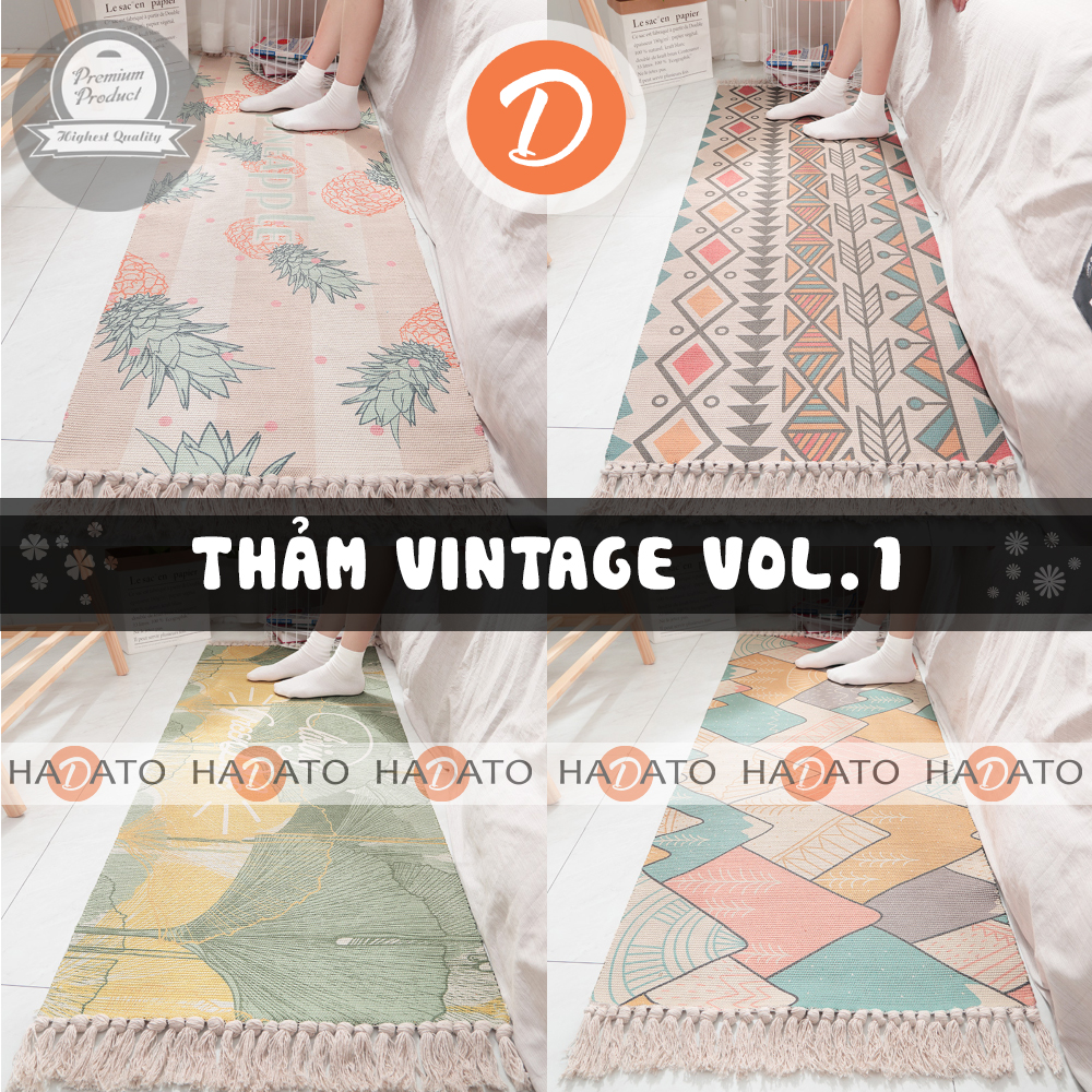 Thảm scandinavian Thảm vintage CAO CẤP VOL1 - TR 1
