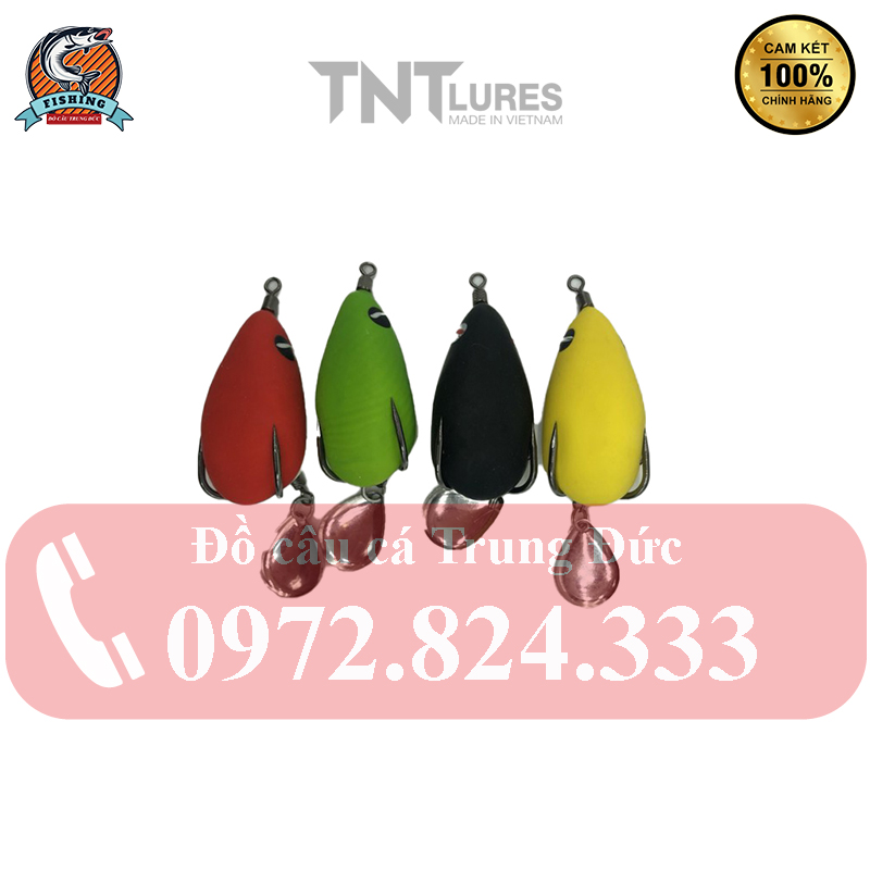 Mồi giả câu cá lóc, Nhái hơi body TNT lure F45S - Đi chìm đáy